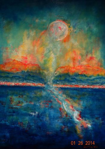 Blue Moon, oil on canvas, 48x36, $5,000