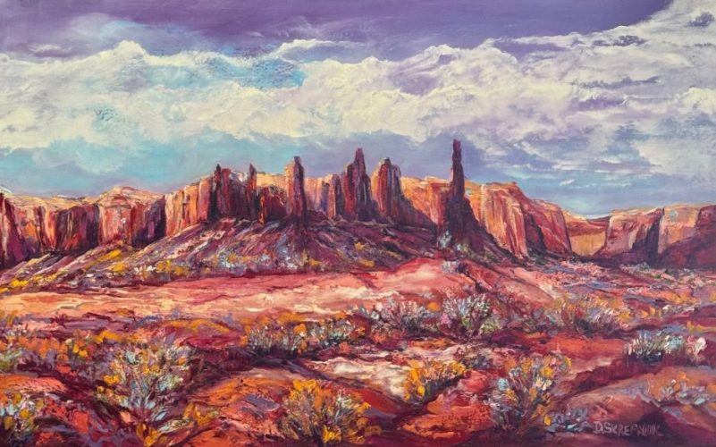 Navajo land, oil on canvas, 30x48, $3,500